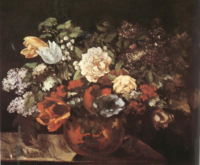 Gustave Courbet Flower Norge oil painting art